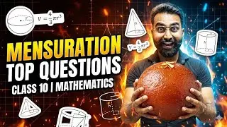 🔥 Mensuration Top Questions | Class 10 Board Exam Special #boardexam2026 #mathsrevision #mensuration