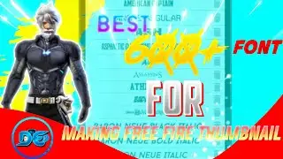 FONT PACK FOR MAKE FREE FIRE THUMBNAILS // DV EDITZ