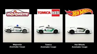 Majorette vs Tomica vs Hot Wheels | Lamborghini Aventador Coupe | Review | 360 view