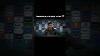 Ronaldo promoting water ✅ #shorts #ronaldo #waterhealth