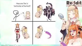How are Ina's tentacles attached?