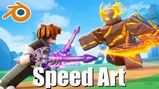 Cartoony Roblox GFX from Start to Finish &ndash; Speed art