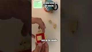 One piece straw hat (1 min Lego tutorial).      :)