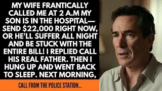 MY WIFE FRANTICALLY CALLED ME AT 2 A.M MY SON IS IN THE HOSPITALSEND $22,000 RIGHT NOW, OR HE'LL...