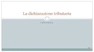 LA DICHIARAZIONE TRIBUTARIA #5