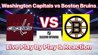 Washington Capitals vs Boston Bruins live play by play and reaction