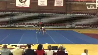 FSU Cheer Tryouts 2016 Tatianna Tumbling in ultra slow motion (240 fps)
