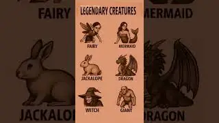 Legendary Creatures | Fairy, Mermaid, Dragon, Witch, Giant & More #shorts #trending #edit