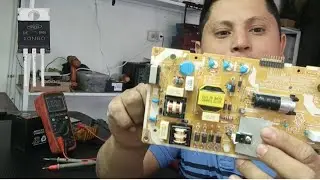 C&oacute;mo reparar una fuente de pantalla LED quema el fusible(Samsung) soluci&oacute;n explicativa.