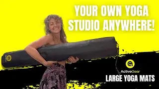 Create Your Own Yoga Studio WHEREVER You Want! | ActiveGear Large Yoga Mats