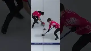 Game winning shot by Japan! #curling #sports