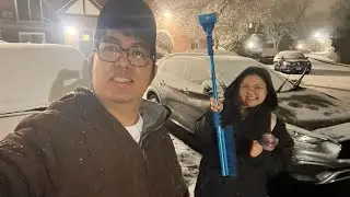 Snow Fall in Waterbury Connecticut l December 14, 2025 