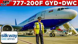 Silkway 777-200F Cockpit from Baku🇦🇿 to Dubai🇦🇪