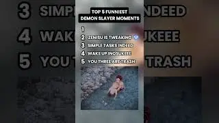 Top 5 Funniest Demon Slayer Moments PART 5 #demonslayer #funniestmoments #anime