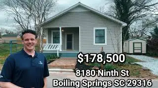 Affordable Home for Sale in Boiling Springs, SC &ndash; Move-In Ready 2-Bedroom Bungalow!