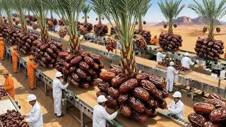 Inside the Famous USA Date Factory: From Farm to Factory (Full Process)