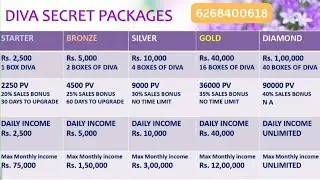 Diva Secret Business Plan  Diva Secret Stem Cell Health supplement