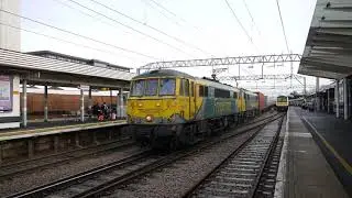 The end is nigh! Class 86/6's power past Colchester. 4M87 Felixstowe - Trafford Park Freightliner