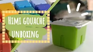 Unboxing de Himi gouache 24 colors + 