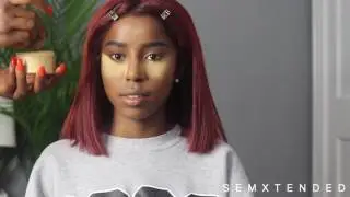 Tranformation TheOfficialANN| ADORE Burgundy/ cajun spice hair color Blunt BOB with full Bangs