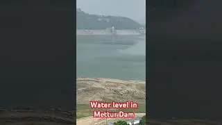 Water level in Mettur Dam #travel #nature #water