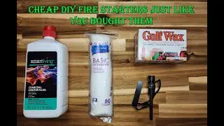 DIY Cheap fire starters - easy to make - start wet or dry #firestarters #bushcraft #campfire #fire