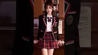 China 🇨🇳 girls school 🎒 uniform 🥋  #china #uniform #school #girl