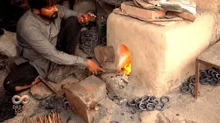 Unbelievable Desi Blacksmithing | Mass Production of Iron Hooks | ASMR Forging Craftsmanship