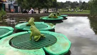 Alton Towers - Frog fountain.