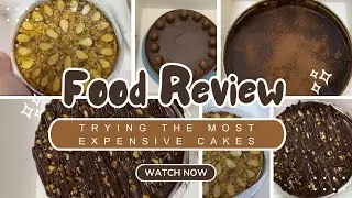 Food Vlogs Trying the most Expensive Chocolate Cakes and Almond cake Food review by Vlogger girl