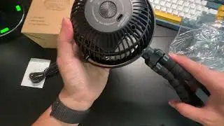 Unboxing AMACOOL Baby Stroller Fan 20H Work Time Battery Powered