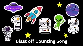 Counting Song for Kids | Learn Numbers 1&ndash;10 in Outer Space Adventure 🌙✨