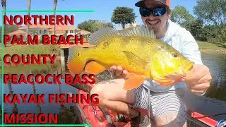 Palm Beach Gardens PEACOCK BASS Kayak Fishin Mission *AMAZING DAY*