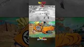 SSJ Goku (Mid) Meteor Smash Comparison   BT3 Vs Sparking! Zero