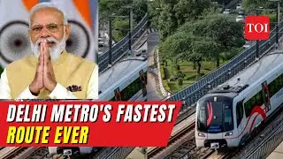 Watch: PM Modi inaugurates extension of Delhi Airport Express Line Reducing Travel Time to 15 Mins