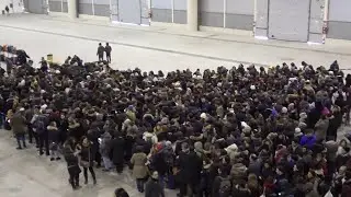 Concorso Inps a Roma, i candidati sfidano neve e ghiaccio per il posto fisso