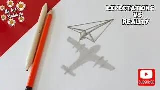Double meaning drawing | Expectations vs reality drawing |Artist expectations vs reality #drawing