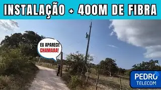 INSTALA&Ccedil;&Atilde;O RURAL 400 MB E MAIS DE 400 M DE FIBRA