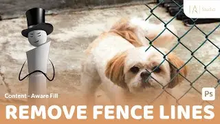 Remove Fence Lines - Adobe Photoshop tuorials