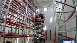 Montaje racks selectivos en 8 metros de altura