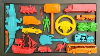 Membersihkan Mobil Mobilan, Mobil Balap, Truk Molen, Bus Telolet, Tank Baja, Excavator, Pesawat.