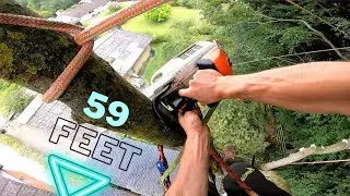Tree Surgeon Rigging Fun and a few MISTAKES! | BEST TREE SURGEON CLIMBING POV 2021