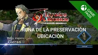 EiYUDEN CHRICLE: HUNDRED HEROES, HEROE GIERAN ( RUNA DE LA PRESERVACI&Ograve;N UBICACI&Ograve;N)