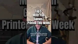Top 5 Most Fun Games I Printed This Week. #3dprint #3dprinting  #game #games  #fun