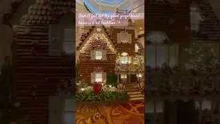 The Giant Gingerbread House at Grand Floridian Resort 2023 is Lit