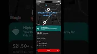 Another Banger On DoorDash 💎 #doordash #dasher #topdasher #highpayorder #makemoney