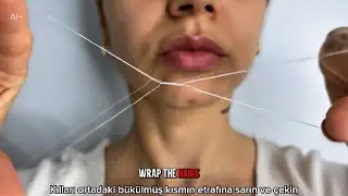 Upper Lip Threading at Home &ndash; Smooth & Painless Hair Removal 🧵✨ | No Wax Needed