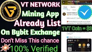 Vigor Token Mining App | How to Create VT Network Mining App Account | Already Listed On Bybit Exch