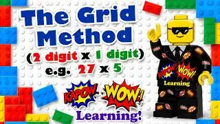The Grid Method Multiplication  - 2 digit x 1 digit - Maths - Grade 3 - Cambridge