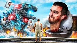 ТУАЛЕТ СКИБИДИ против ГОДЗИЛЛЫ в GTA 5 (Модификации)